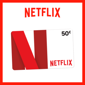 Une carte cadeau Netflix de 50 € – Super futé