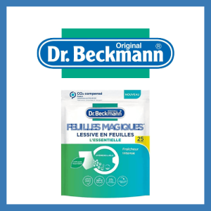 Un pack de 25 feuilles lessives Dr. Beckmann à tester – Super futé